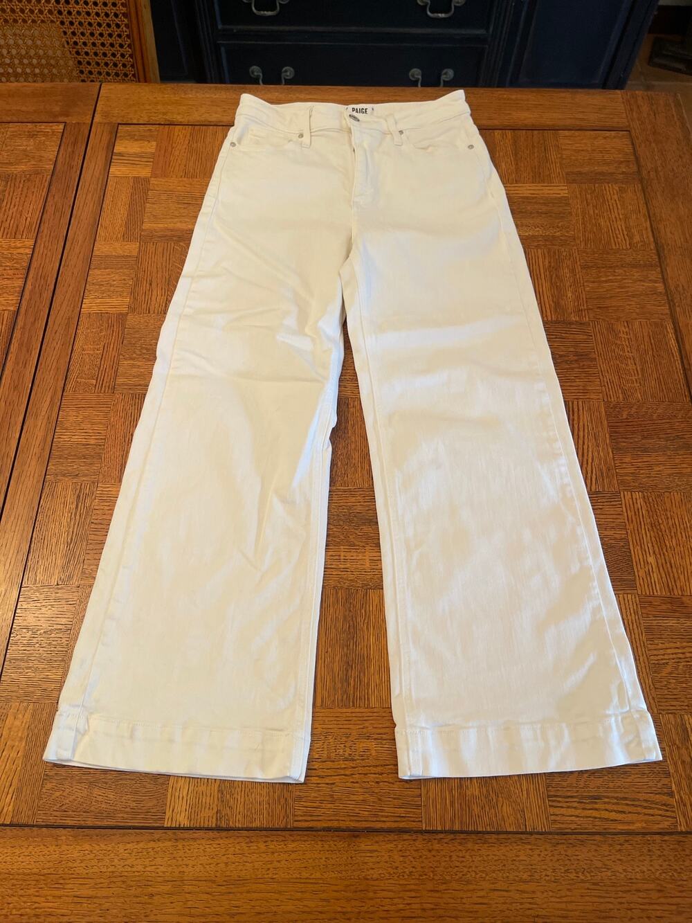 PAIGE ANESSA WIDE LEG CROPPED JEANS SIZE 27 - Picture 1 of 6